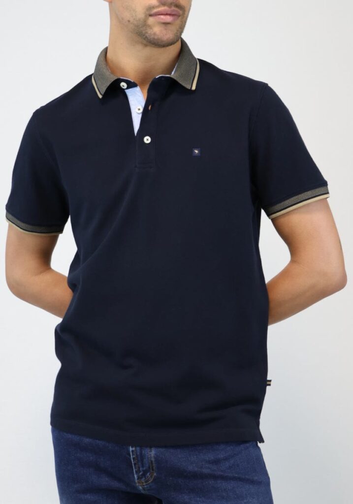 Polo Piquê com Gola Trabalhada : AURA Store